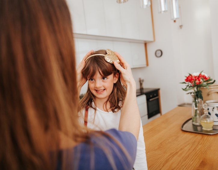 dressing kids up for special moments